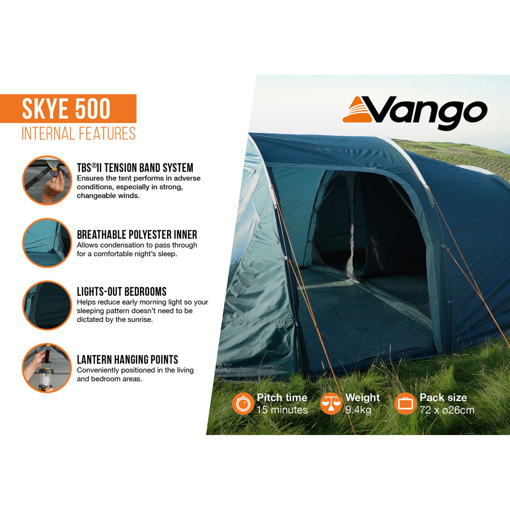 Vango Skye 500 5-Person Tent Tents Vango