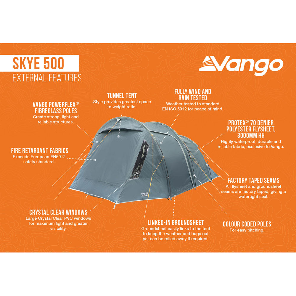 Vango Skye 500 5-Person Tent Tents Vango