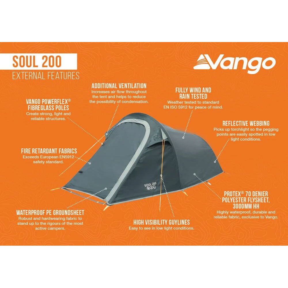 Vango Soul 200 2-Person Tent Tents Vango