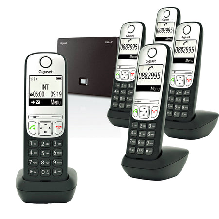 Gigaset A690A VoIP Phone, Five Handsets VoiP Phones Gigaset