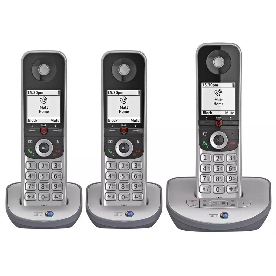 BT Advanced Phone Z Landline Phone, Trio Handset Landline Phones BT
