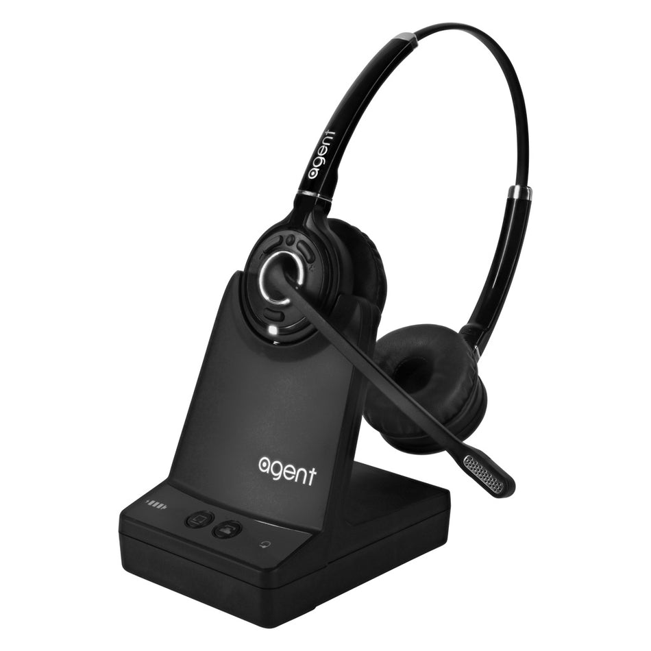 Agent AW60 Stereo Wireless Headset for PC and Deskphone Wireless Headsets Agent