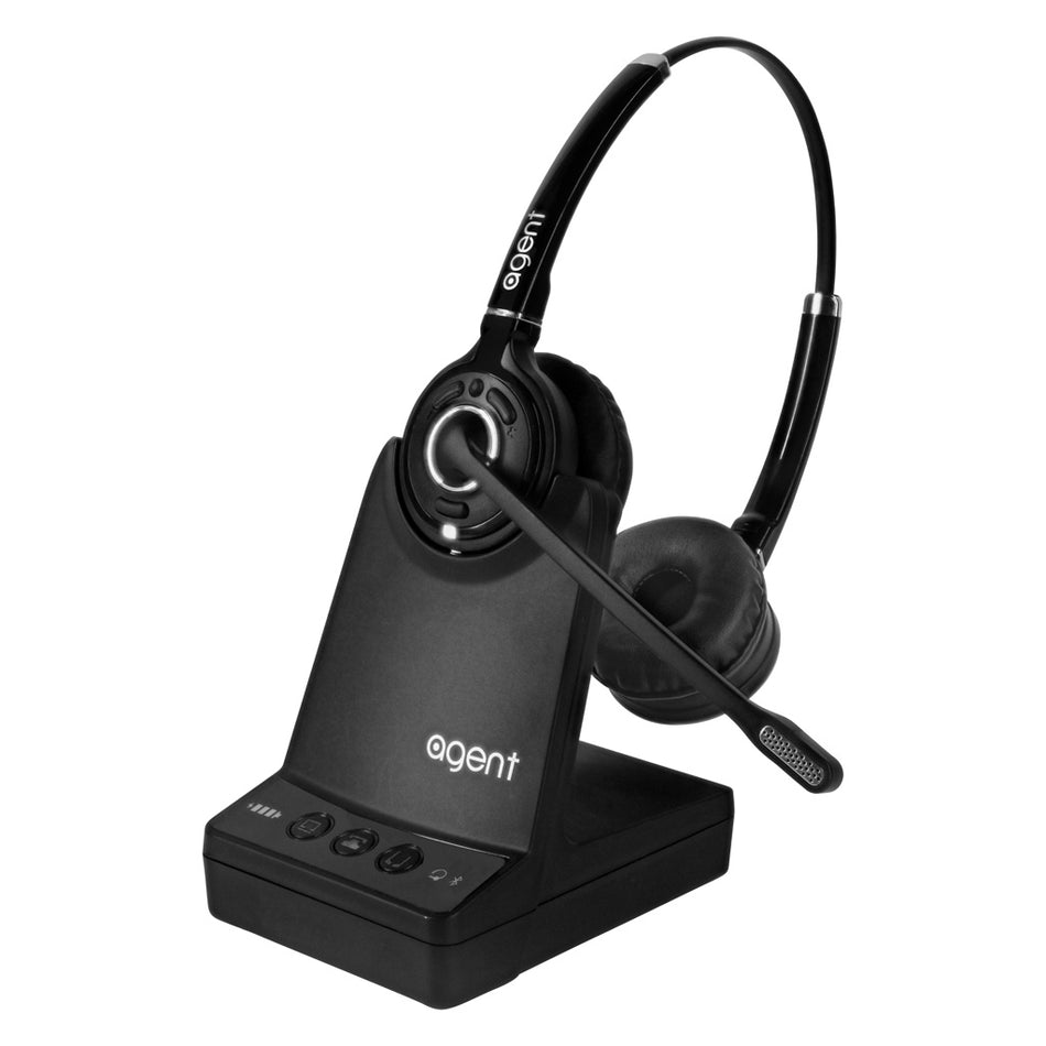Agent AW80 Stereo Wireless Headset for PC, Deskphone & Mobile Wireless Headsets Agent