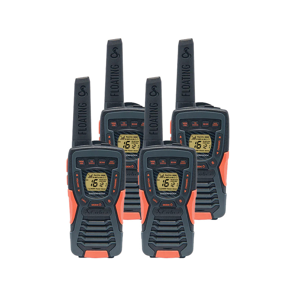 Cobra AM1055 Quad Pack Walkie Talkies Two Way Radios Cobra