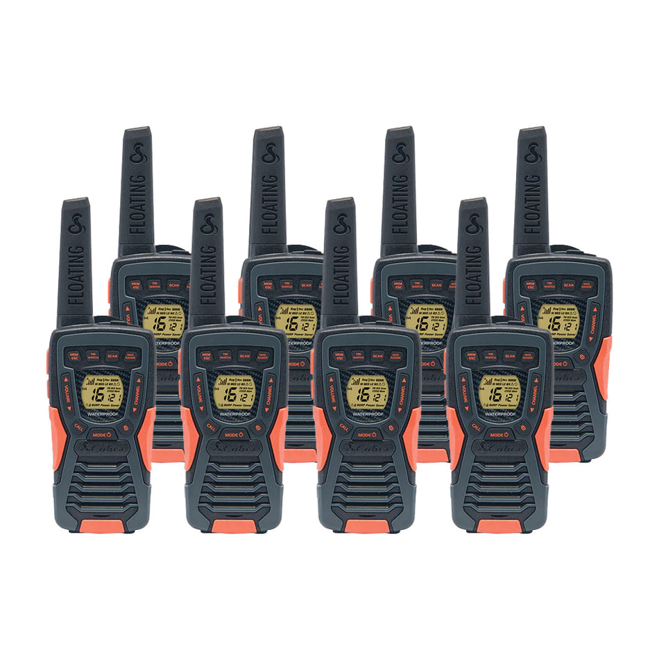 Cobra AM1055 Eight Pack Walkie Talkies Two Way Radios Cobra
