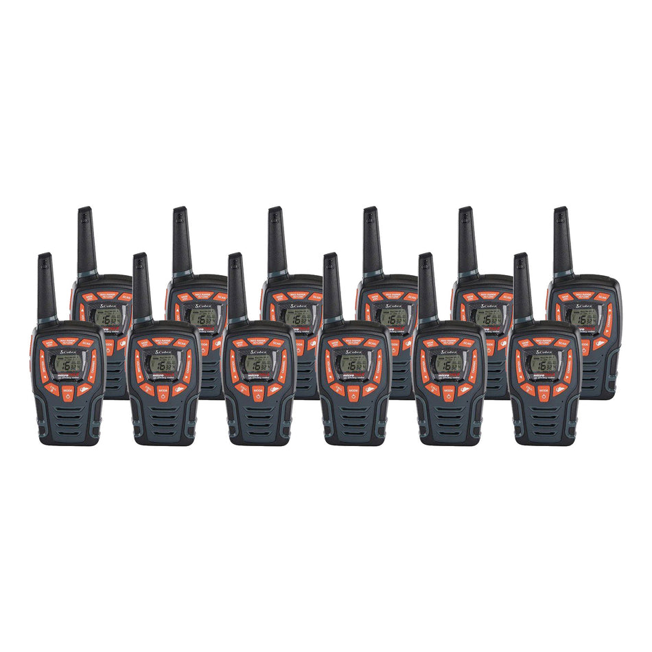 Cobra AM855 Twelve Pack Walkie Talkies Two Way Radios Cobra