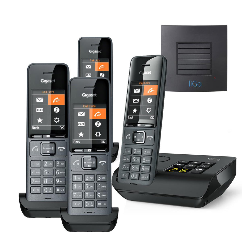 Gigaset Family Plus A Quad Cordless Phone with Long Range Landline Phones Gigaset