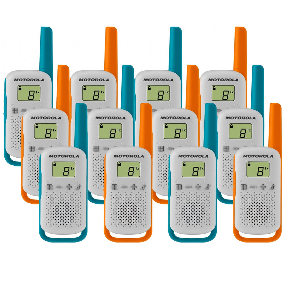 Motorola TALKABOUT T42 Twelve Pack Walkie Talkies Two Way Radios Motorola