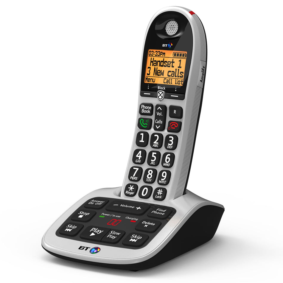 BT 4600 Cordless Phone, Single Handset with Big Buttons Landline Phones BT