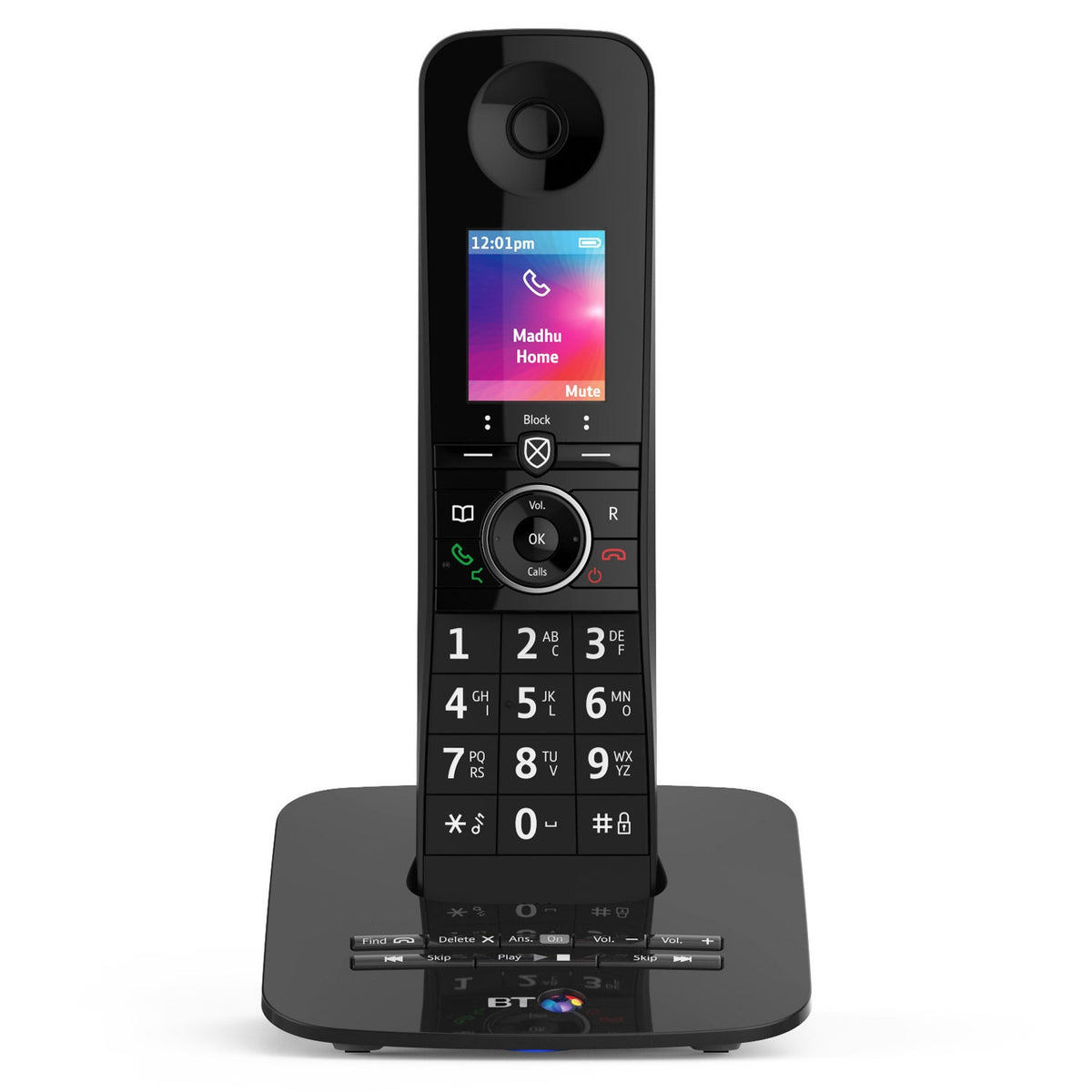 BT Premium Cordless Phone with Advanced Nuisance Call Blocker, Single Handset Landline Phones BT