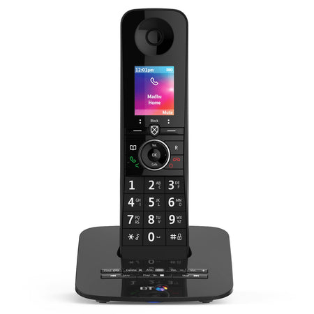 BT Premium Cordless Phone with Advanced Nuisance Call Blocker, Single Handset Landline Phones BT