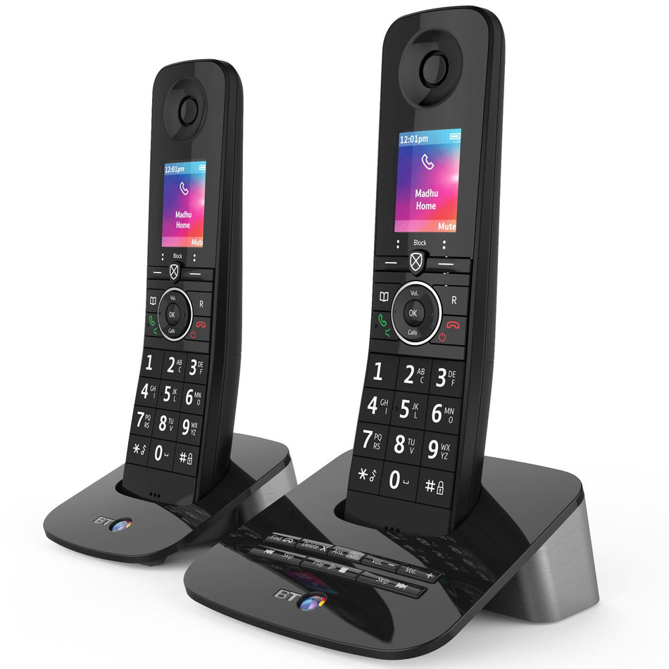 BT Premium Cordless Phone with Advanced Nuisance Call Blocker, Twin Handset Landline Phones BT