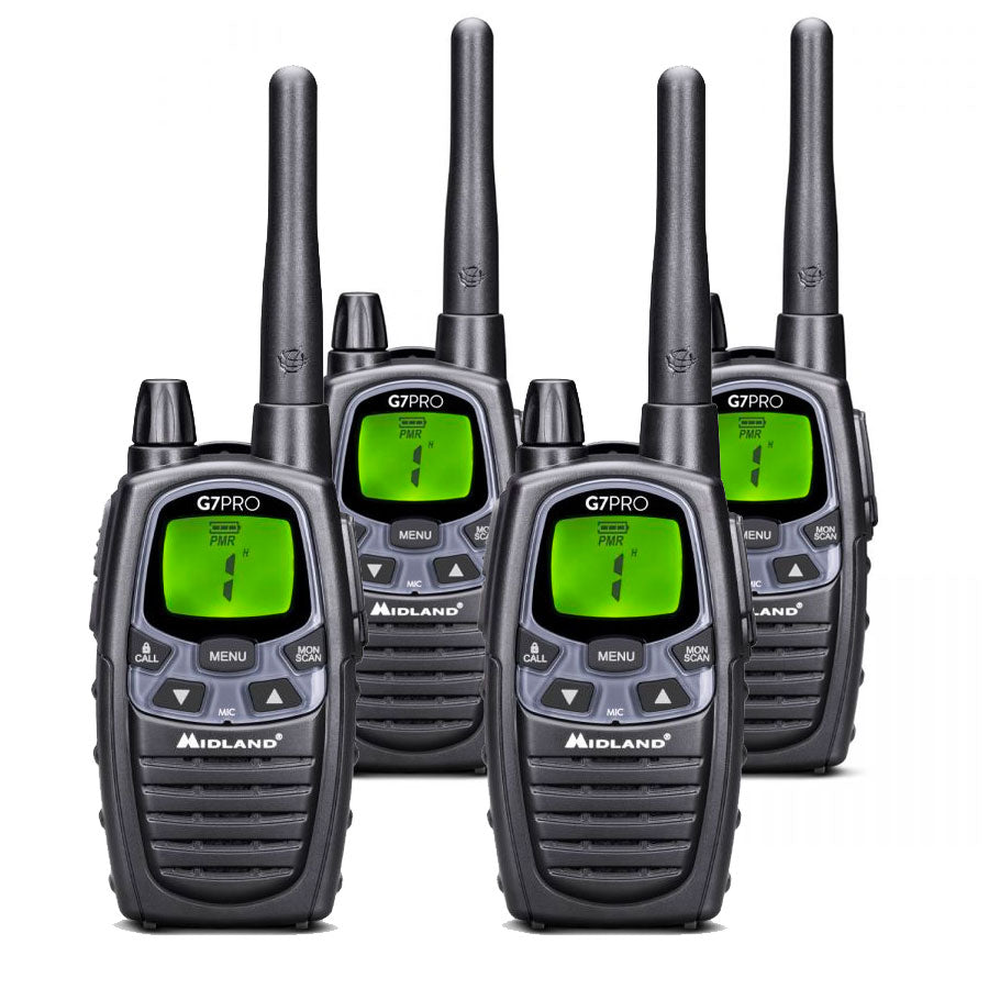 Midland G7 Pro Quad Walkie Talkie Two Way Radios Midland