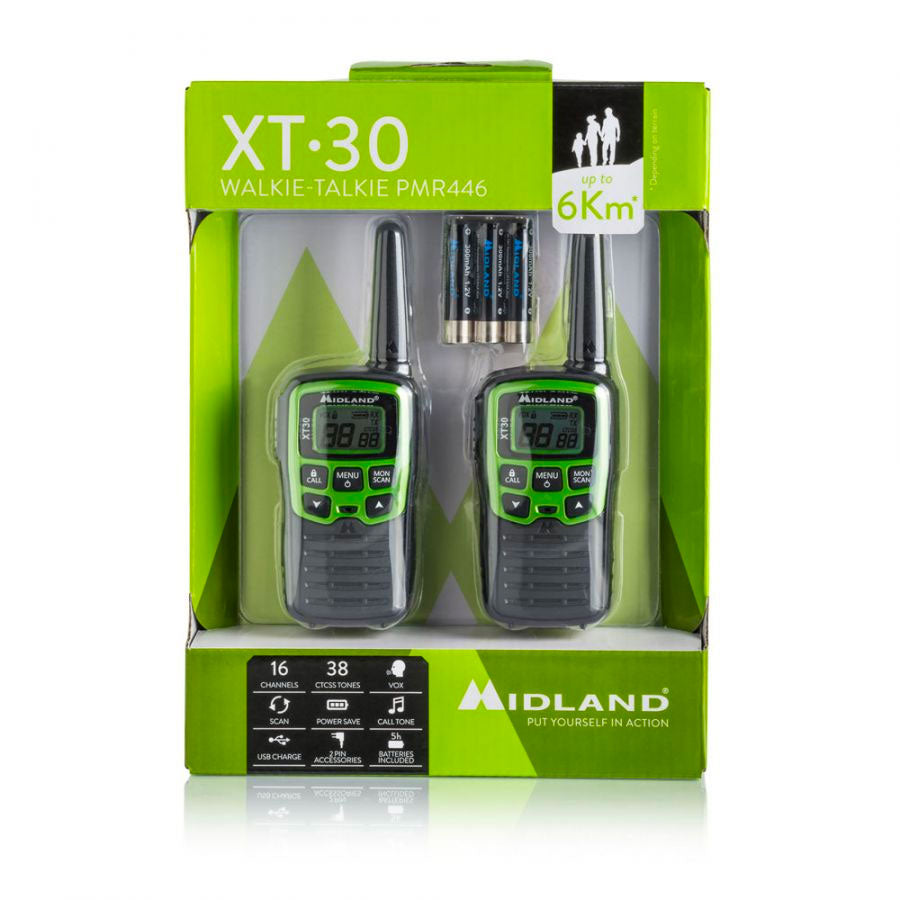 Midland XT30 Ten Pack Walkie Talkies Two Way Radios Midland