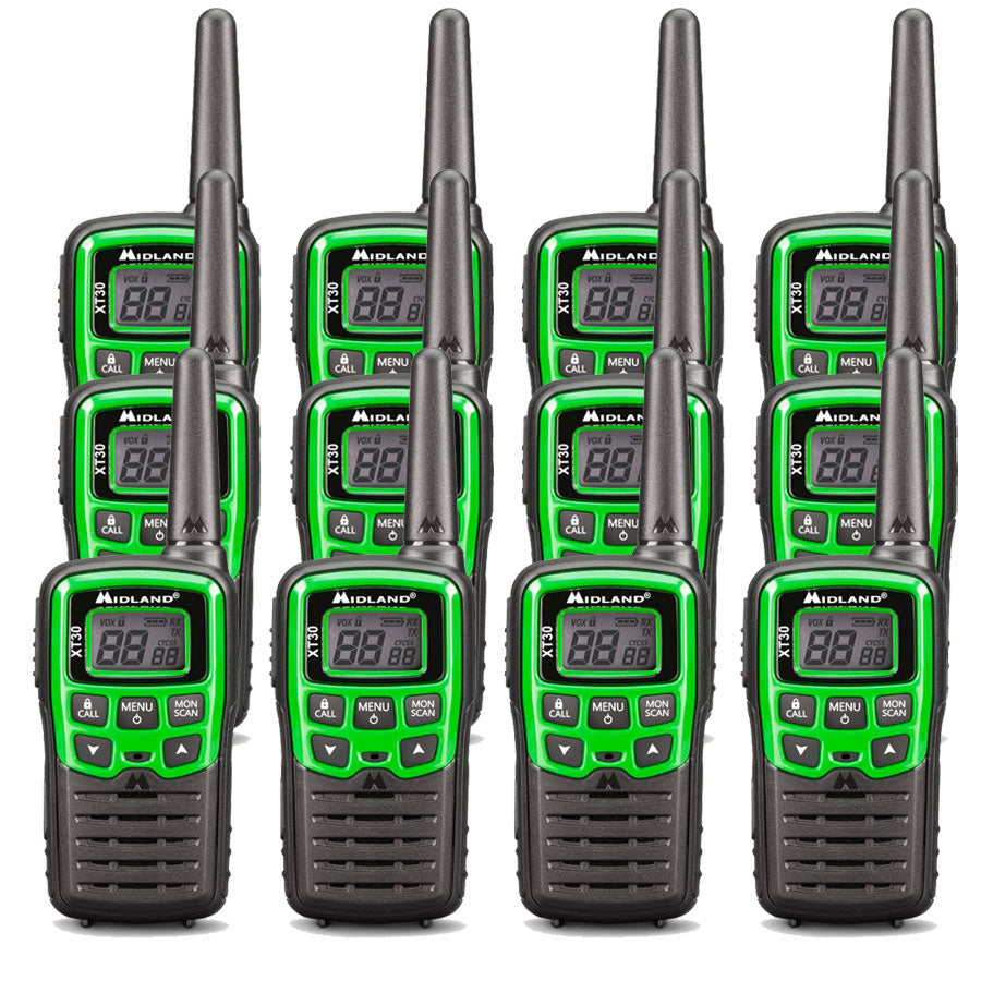Midland XT30 Twelve Pack Walkie Talkies Two Way Radios Midland