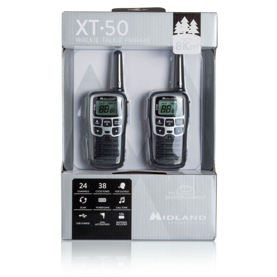 Midland XT50 Ten Pack Walkie Talkies Two Way Radios Midland