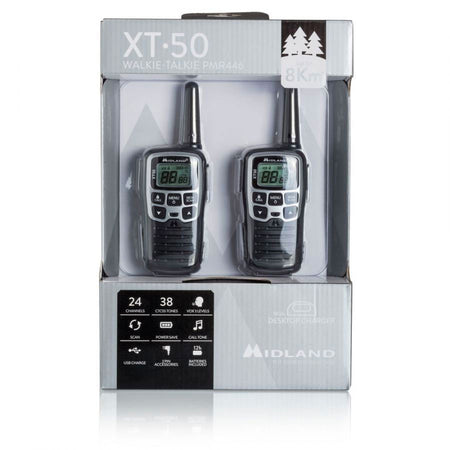 Midland XT50 Ten Pack Walkie Talkies Two Way Radios Midland