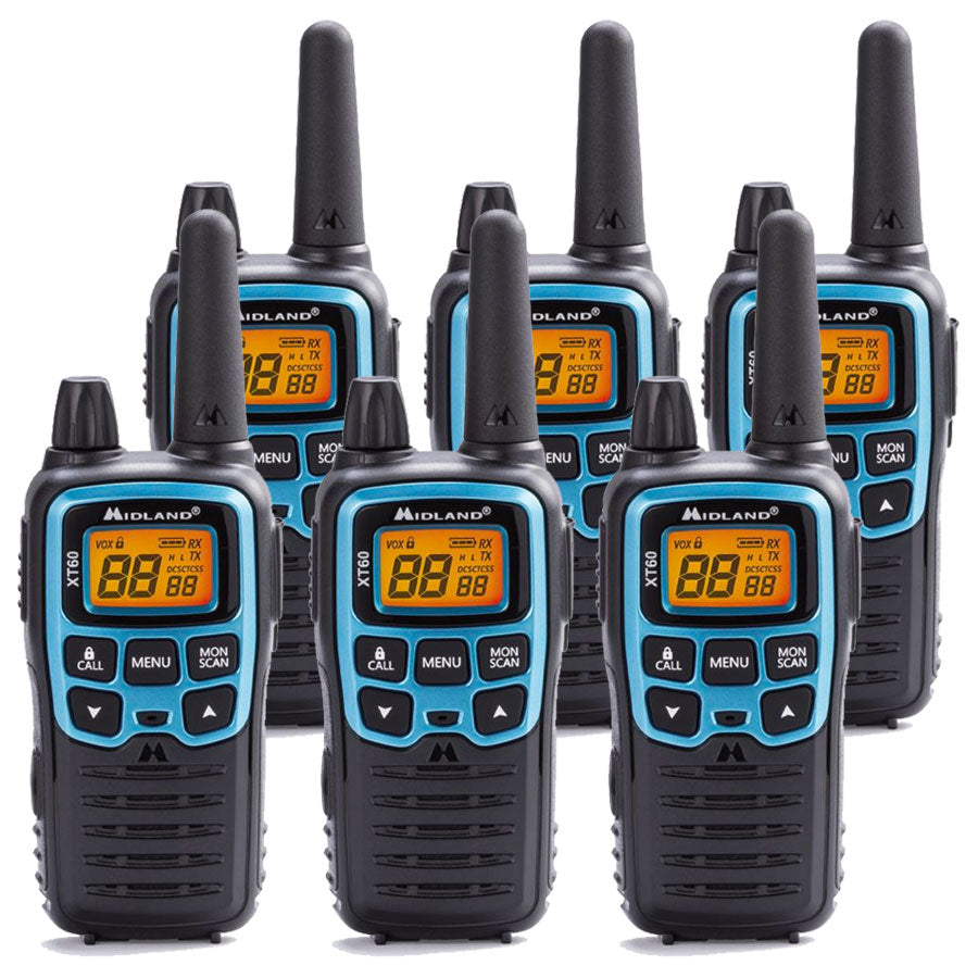 Midland XT60 Six Pack Walkie Talkies Two Way Radios Midland