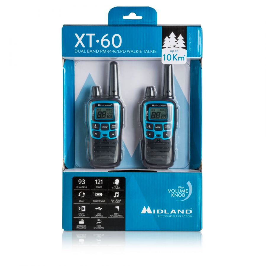 Midland XT60 Ten Pack Walkie Talkies Two Way Radios Midland