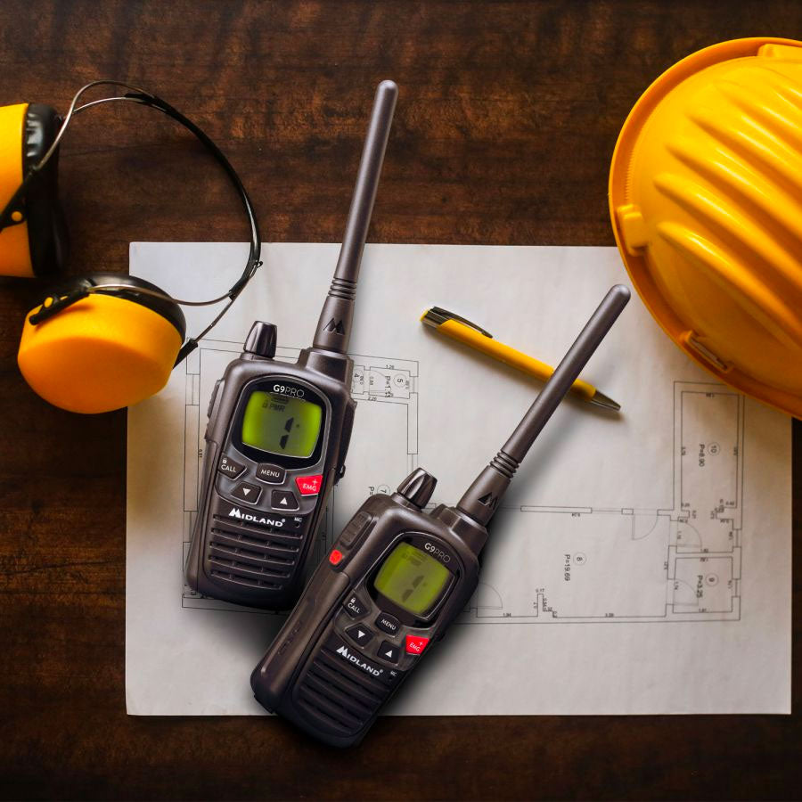 Midland G9 Pro Work Edition Ten Pack Walkie Talkies Two Way Radios Midland
