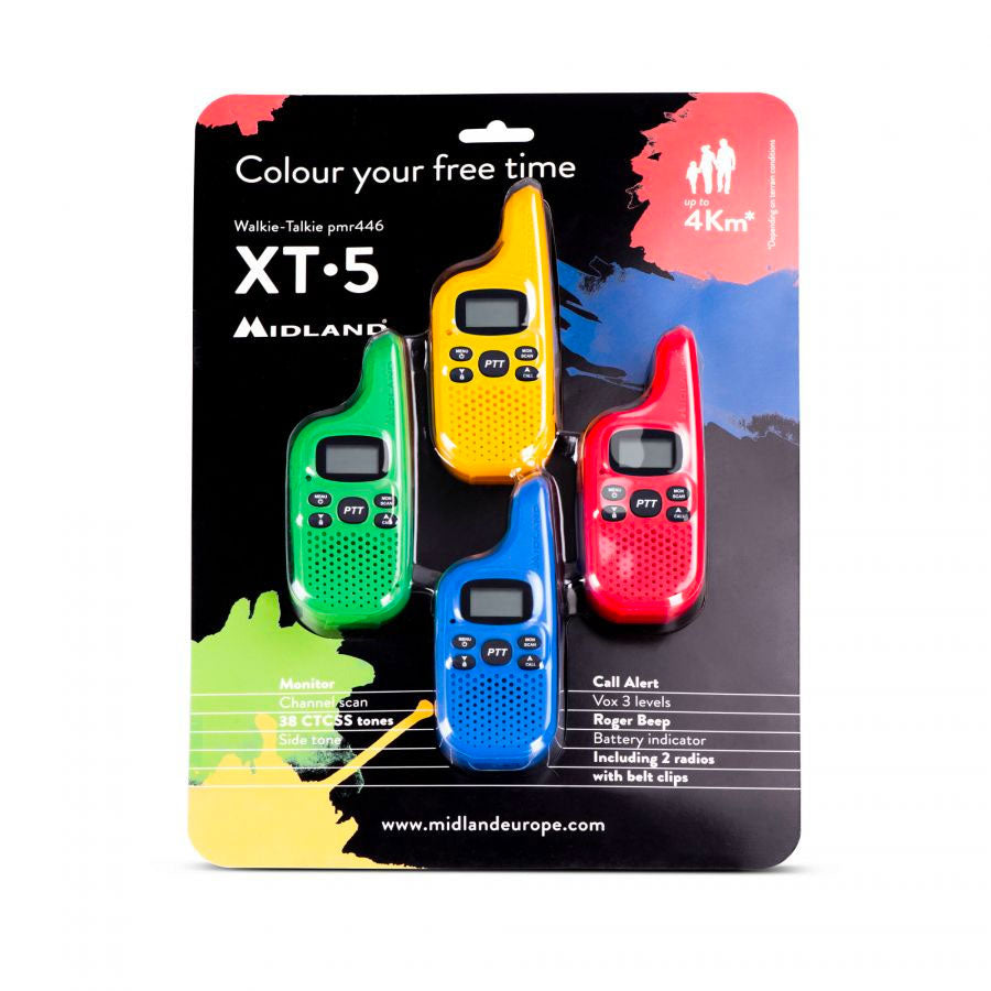 Midland XT5 Eight Pack Walkie Talkies Two Way Radios Midland