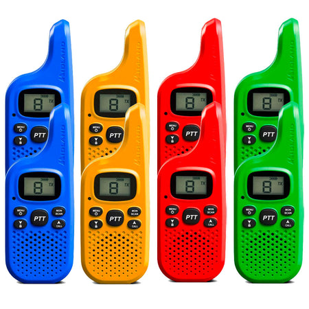 Midland XT5 Eight Pack Walkie Talkies Two Way Radios Midland