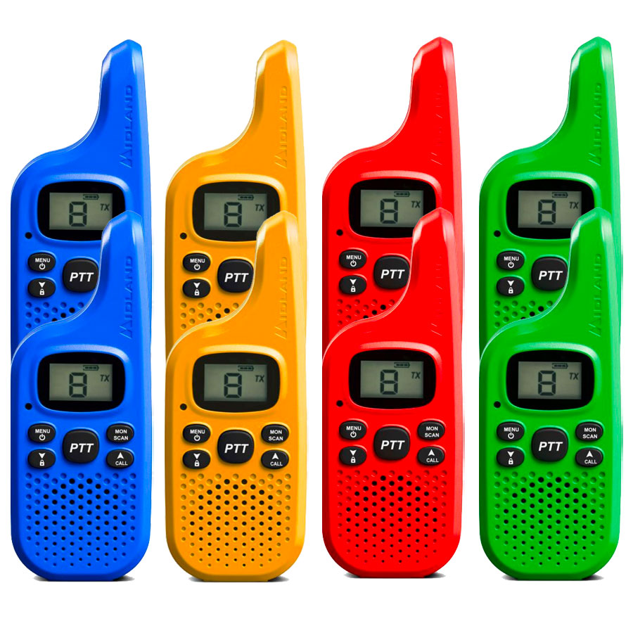 Midland XT5 Eight Pack Walkie Talkies Two Way Radios Midland