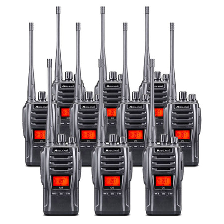 Midland G13 Ten Pack License Free Walkie Talkie Two Way Radios Midland