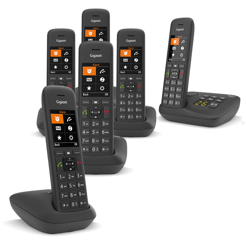 Gigaset Premium C575A Cordless Phone with Answer Machine Gigaset Six Handsets