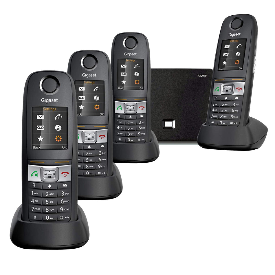 Siemens Gigaset E630 Robust VoIP Phone, Quad Handset Landline Phones Gigaset