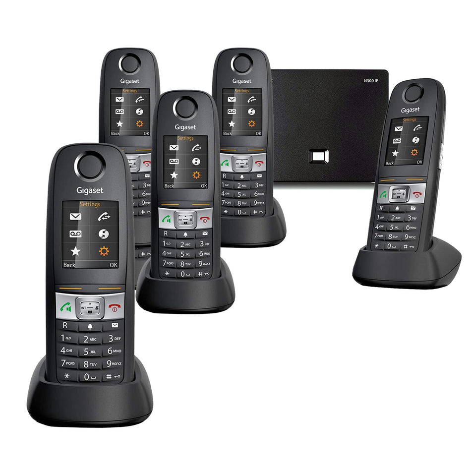 Siemens Gigaset E630 Robust VoIP Phone, Five Handsets Landline Phones Gigaset