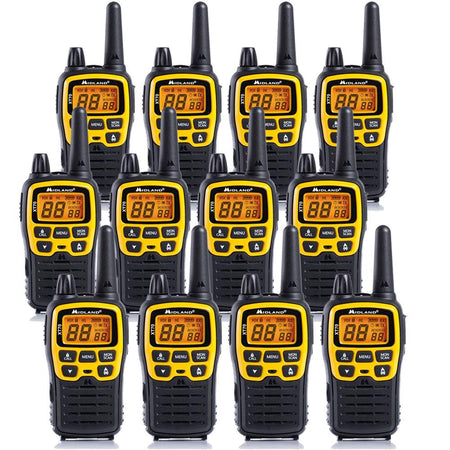 Midland XT70 Adventure Walkie Talkies Twelve Pack Two Way Radios Midland