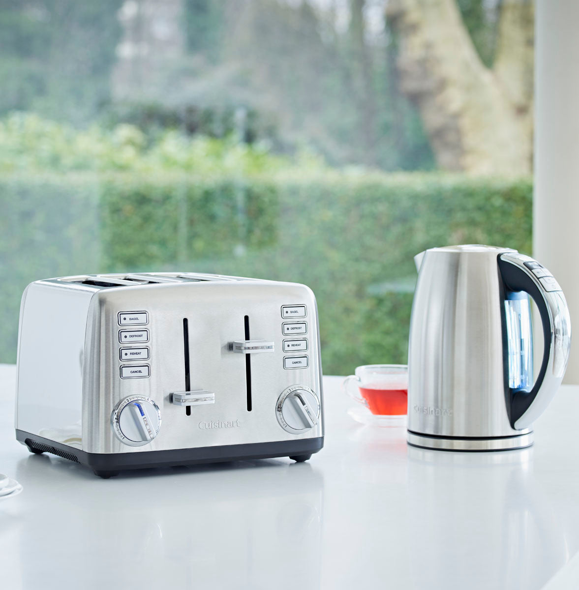 Cuisinart Signature Collection Multi-Temp Kettle in Brushed Steel Kettles Cuisinart