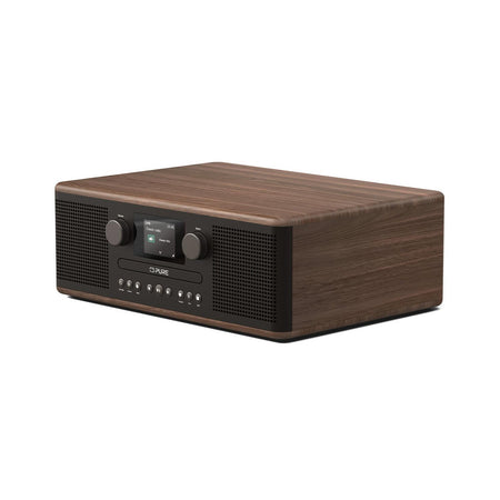 Pure Classic C-D6 DAB Radio in Black/Walnut Digital Radios Pure