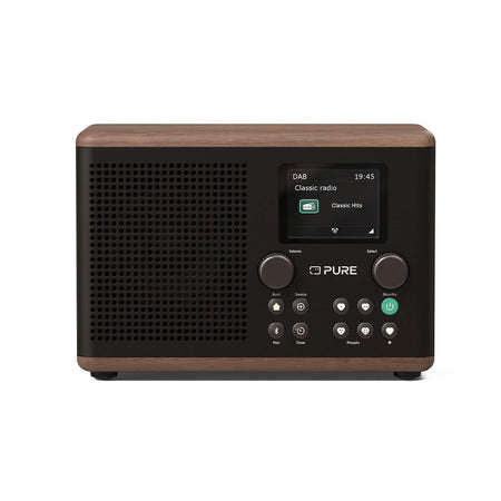 Pure Classic H4 DAB Radio in Black/Walnut Digital Radios Pure