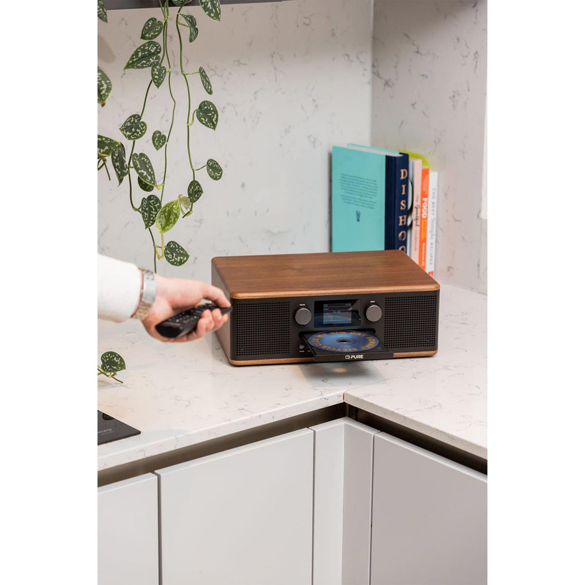 Pure Classic C-D6 DAB Radio in Black/Walnut Digital Radios Pure