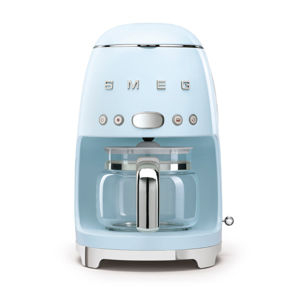 Smeg DCF02PBUK Drip Coffee Machine in Pastel Blue Coffee Machines Smeg