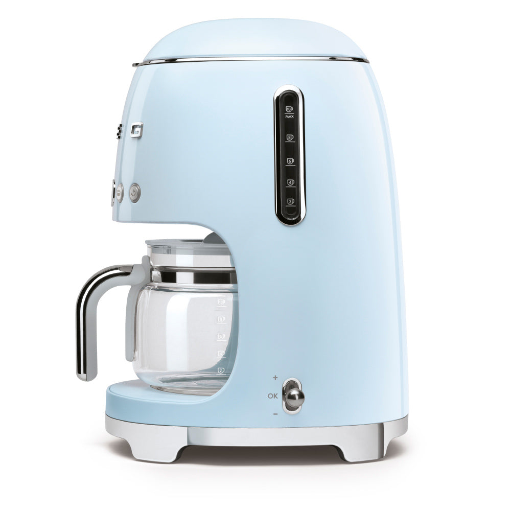 Smeg DCF02PBUK Drip Coffee Machine in Pastel Blue Coffee Machines Smeg