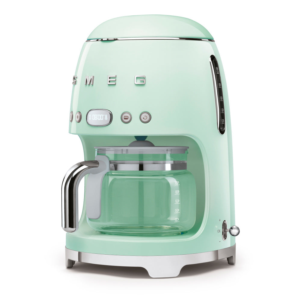 Smeg DCF02PGUK Drip Coffee Machine in Pastel Green Coffee Machines Smeg