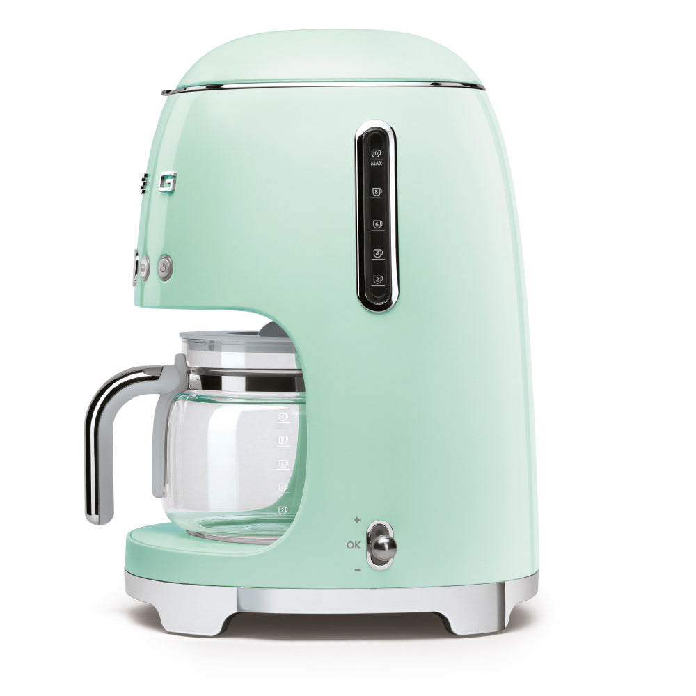 Smeg DCF02PGUK Drip Coffee Machine in Pastel Green Coffee Machines Smeg