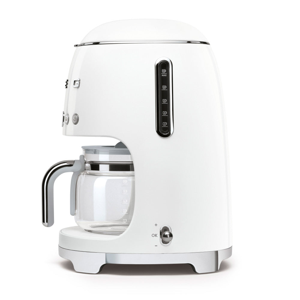 Smeg DCF02WHUK Drip Coffee Machine in White Coffee Machines Smeg