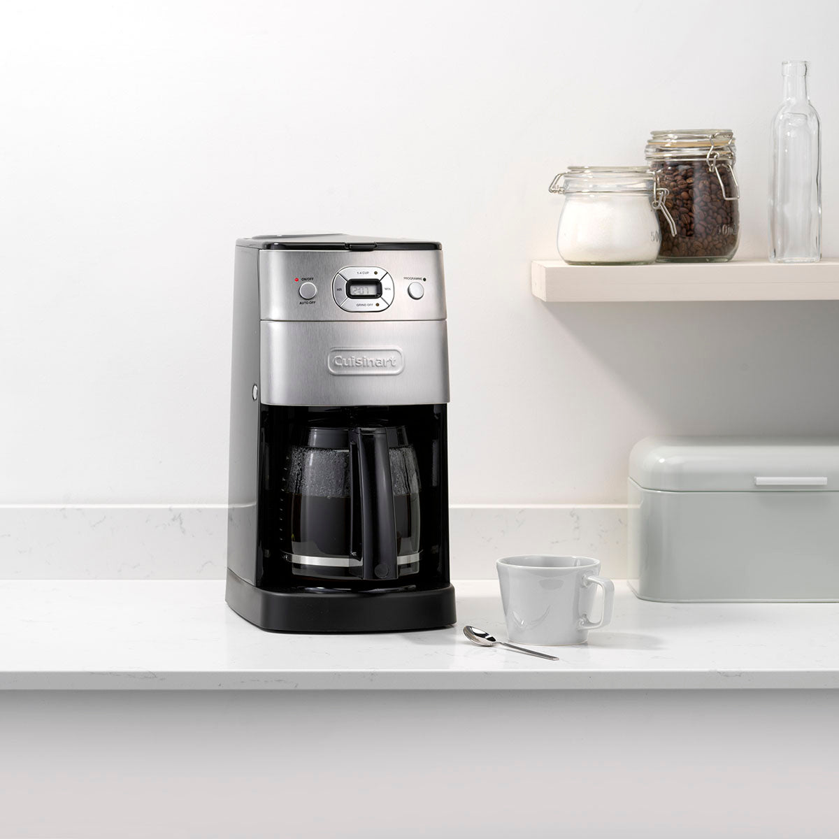 Cuisinart Grind & Brew 12 Cup Glass Carafe Coffee Machines Cuisinart