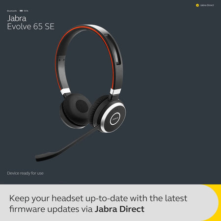 Jabra Evolve 65 SE MS Stereo Corded Headset with Charging Stand Wireless Headsets Jabra