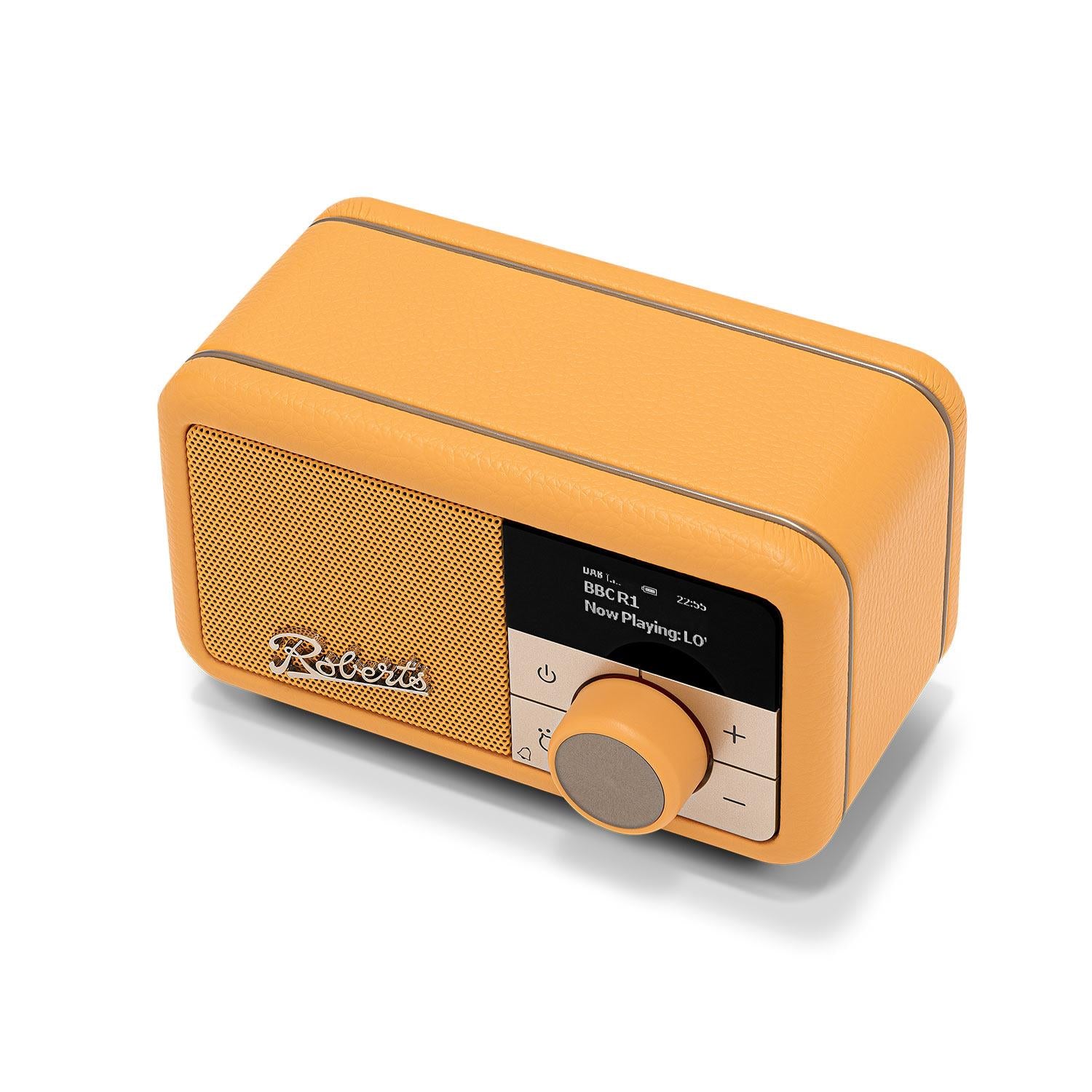 Roberts Revival Petite 2 DAB Radio & Portable Bluetooth Speaker in Sunburst Yellow Digital Radios Roberts