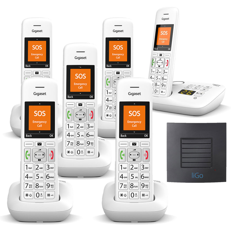 Gigaset E390A Sextet Big Button with Long Range Landline Phones Gigaset