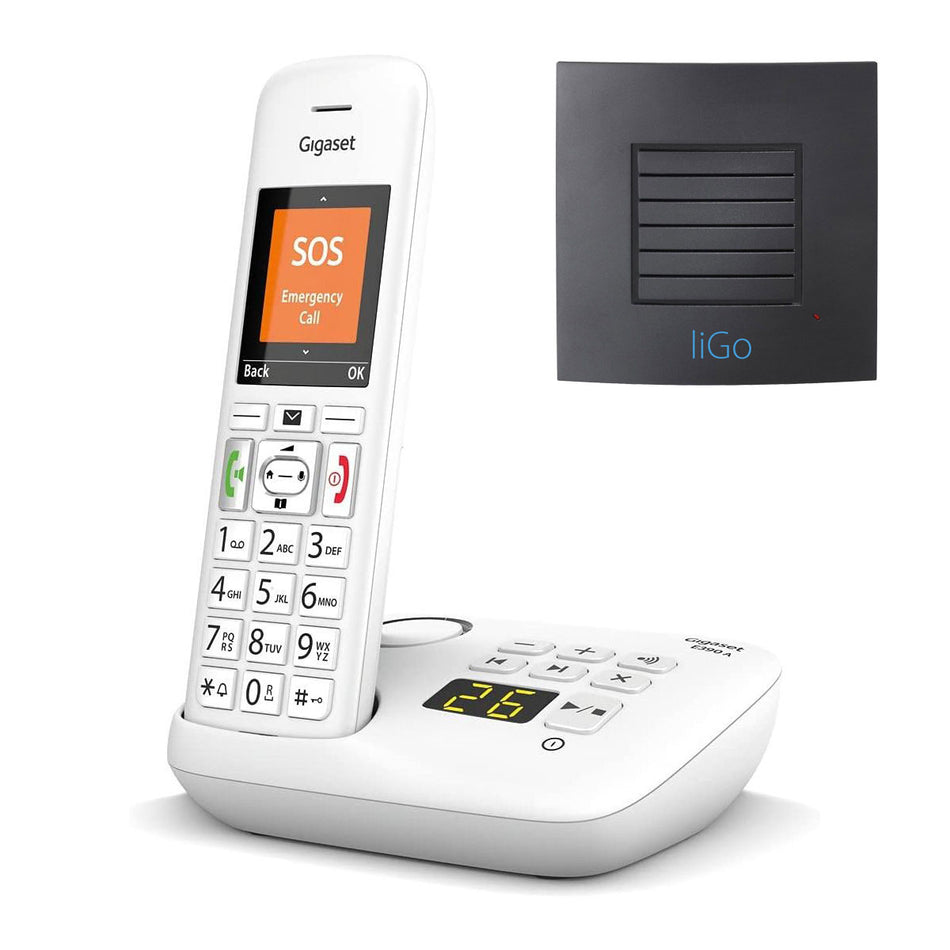 Gigaset E390A Big Button Cordless Phone with Long Range Landline Phones Gigaset