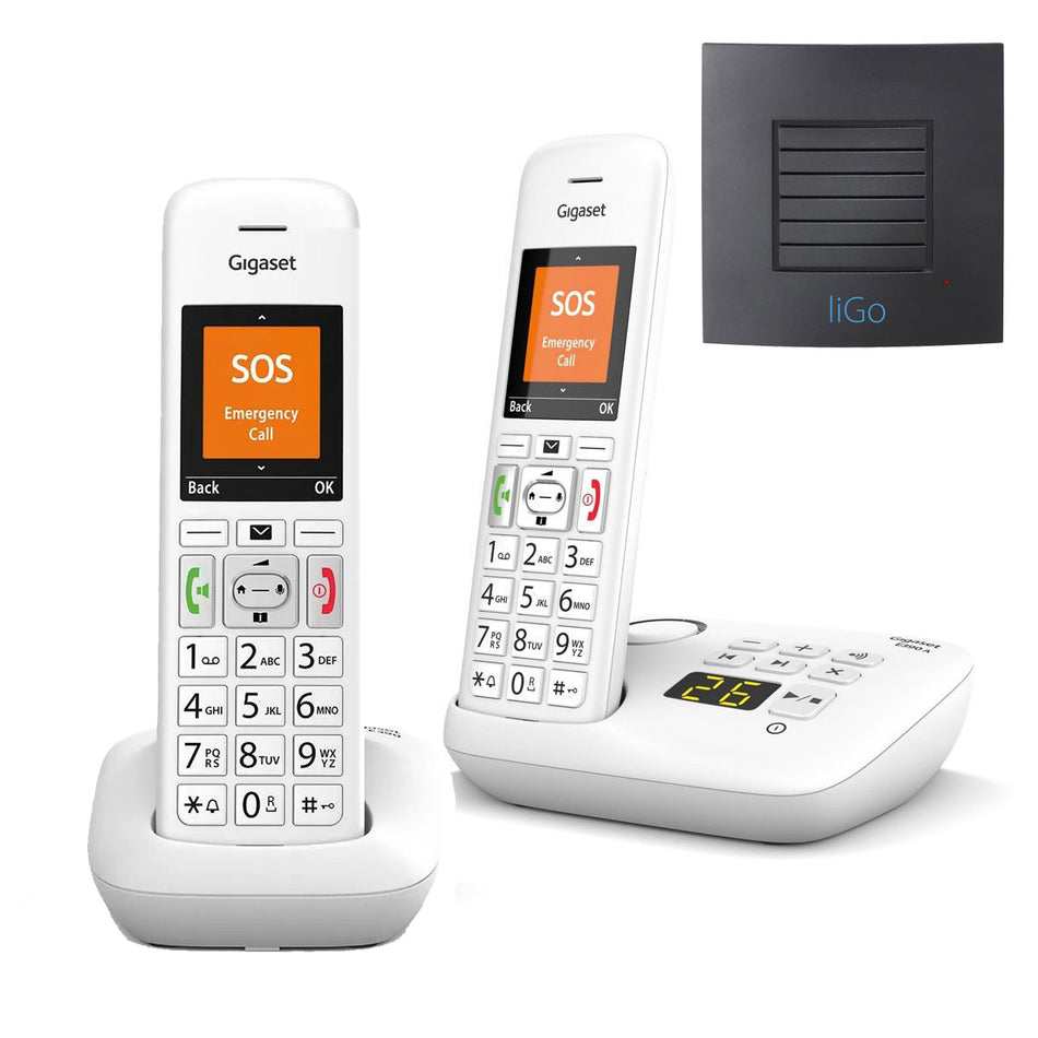 Gigaset E390A Twin Big Button with Long Range Landline Phones Gigaset