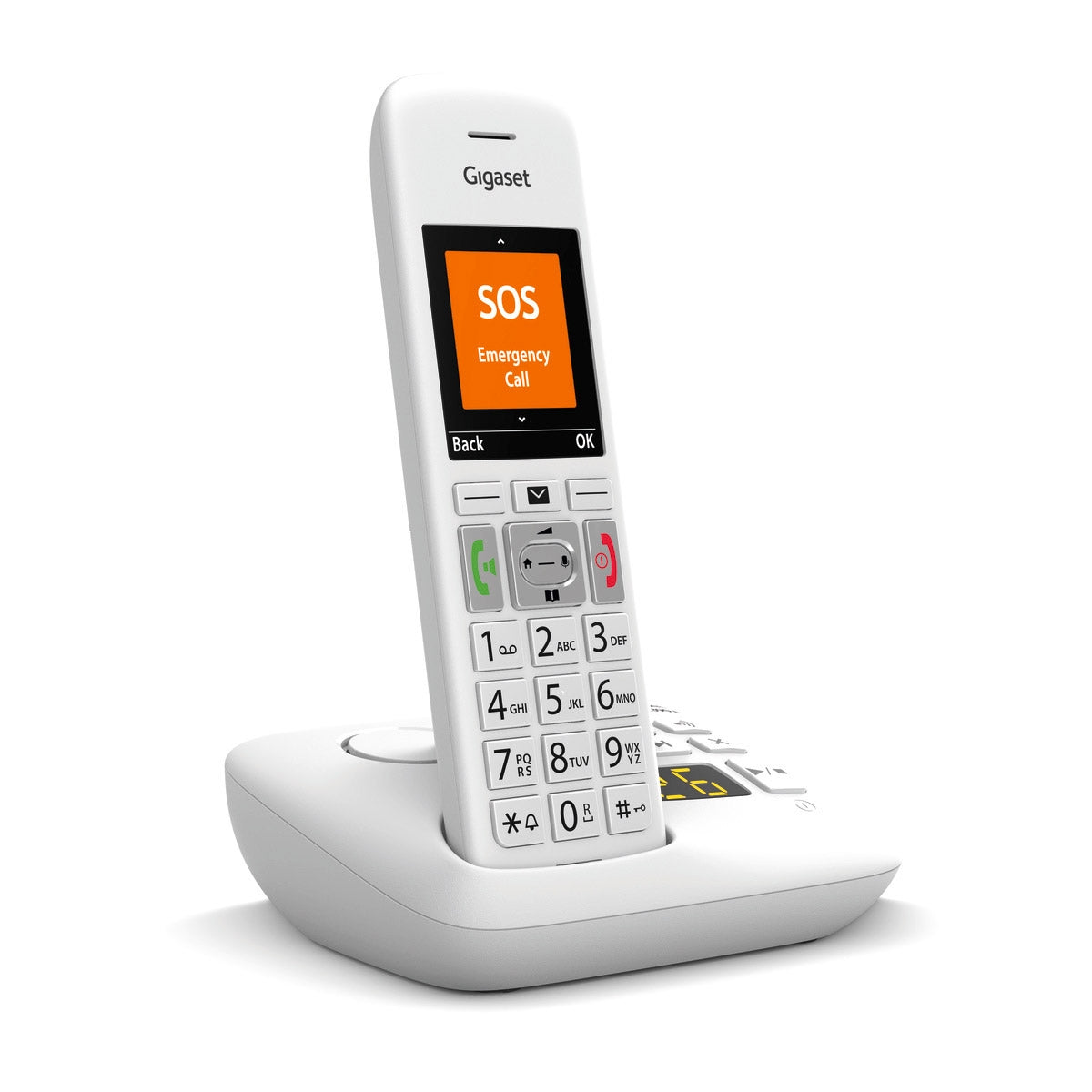 Gigaset Premium E390A Cordless Phone, Six Handsets with Big Buttons Landline Phones Gigaset