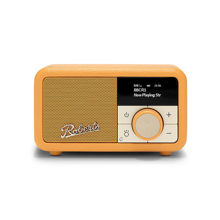 Roberts Revival Petite 2 DAB Radio & Portable Bluetooth Speaker in Sunburst Yellow Digital Radios Roberts