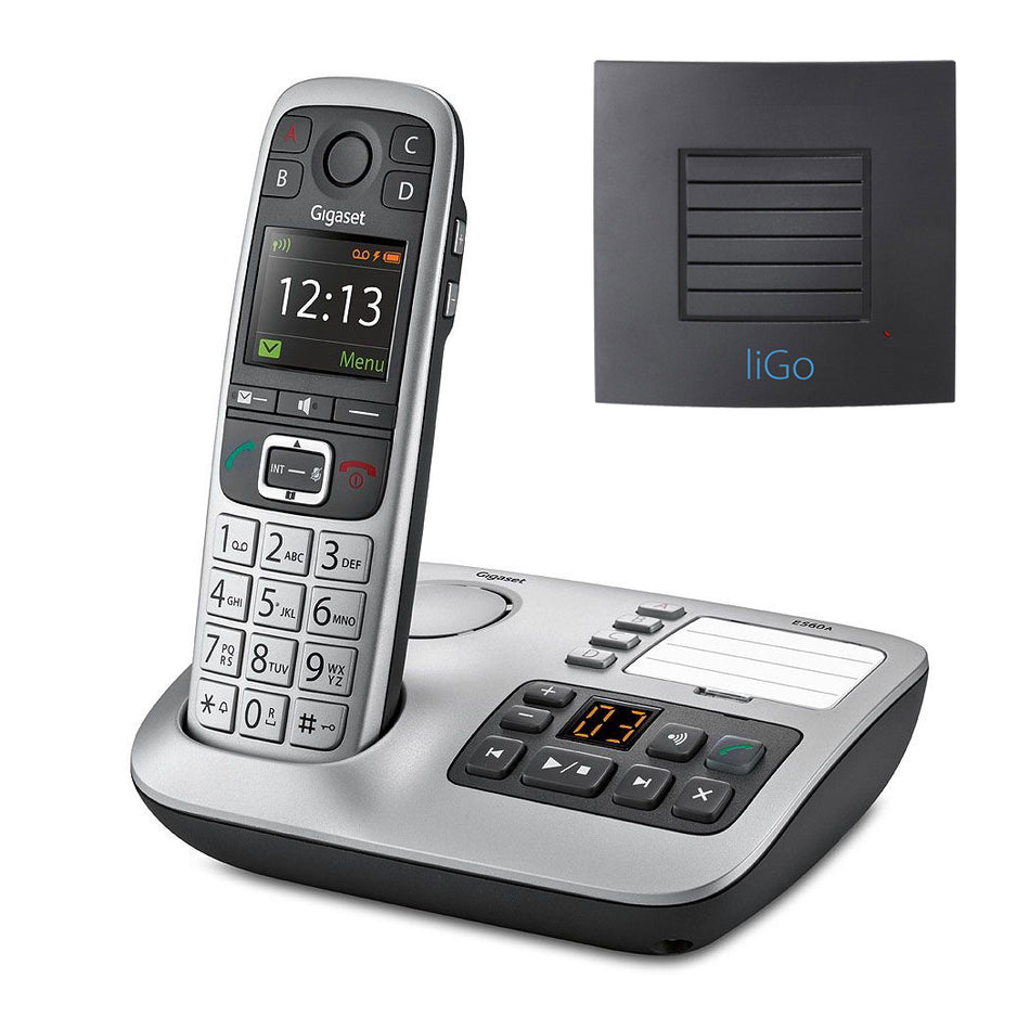 Gigaset E560A Big Button Cordless Phone with Long Range Landline Phones Gigaset